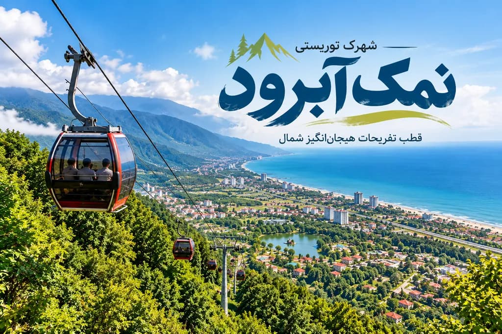 شهرک توریستی نمک آبرود | قطب تفریحات هیجان انگیز شمال
